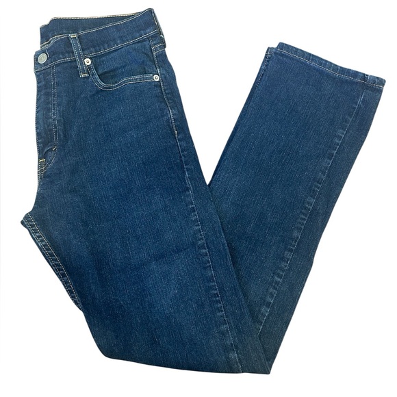 Levi’s 513 Slim Straight Dark Wash Denim Jeans Men’s W30 L32 - Picture 1 of 5